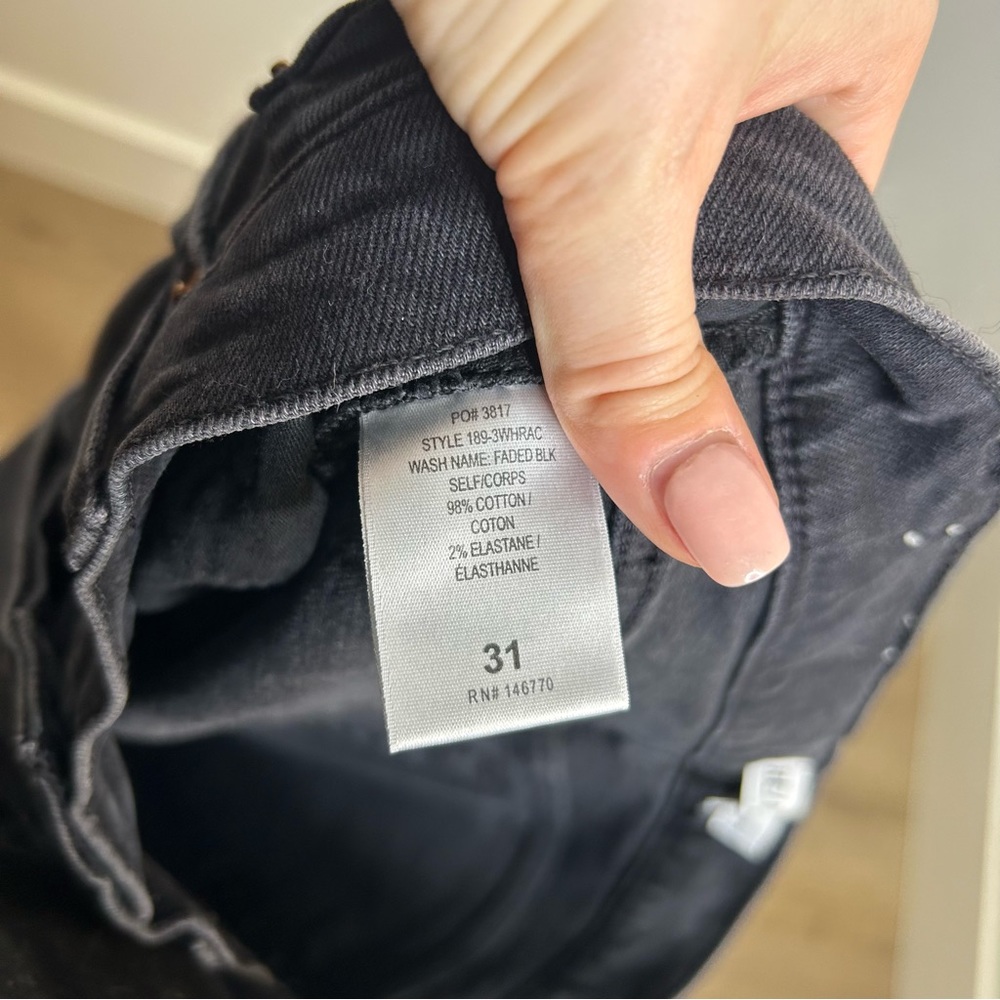Re/Done Women's Straight Leg Jeans in Black - Picture 15 of 15